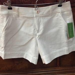 Lilly Pulitzer’s Callahan Shorts sz 2 NWT white